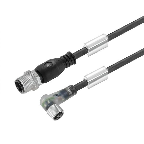 Sensor-actuator Cable (assembled), Connecting line, M12 / M8, Number o image 1