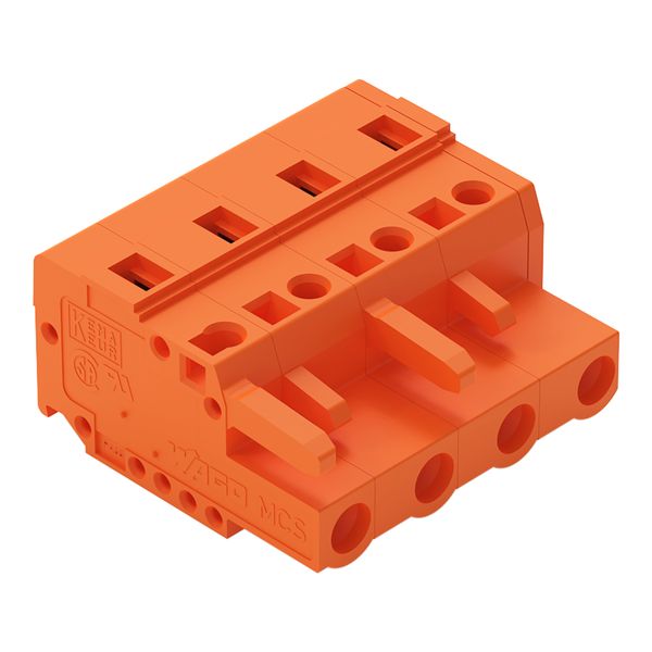 1-conductor female connector CAGE CLAMP® 2.5 mm² orange image 2