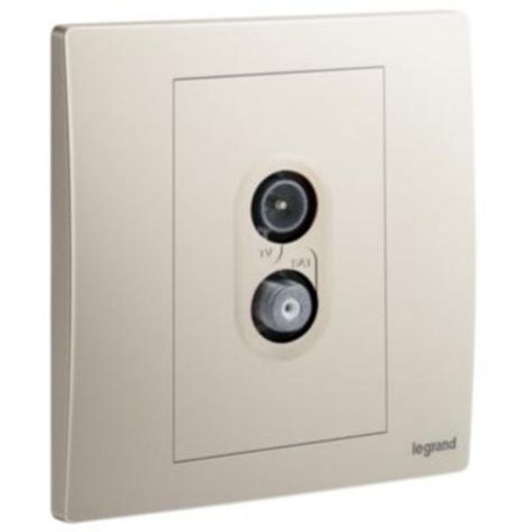 281153CH Mallia Senses 1 gang TV- SAT socket outlet image 1