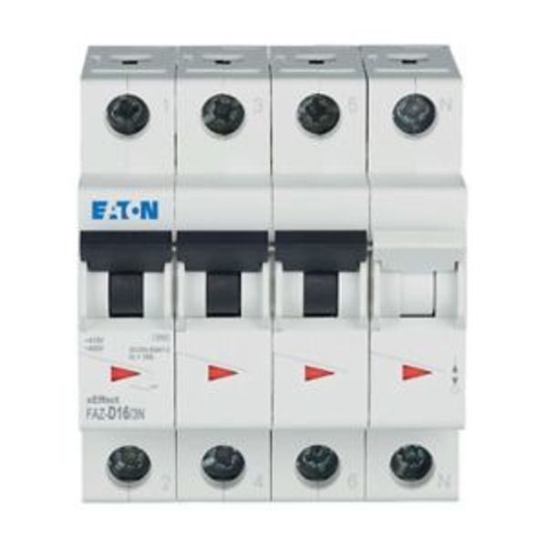 Miniature circuit breaker (MCB), 16 A, 3p+N, characteristic: D image 13