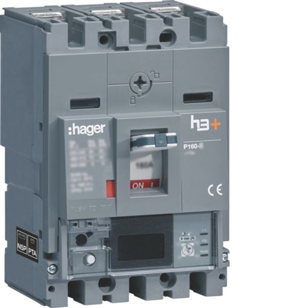 Moulded Case Circuit Breaker h3+ P160 Energy 3P3D 100A 25kA CTC image 1