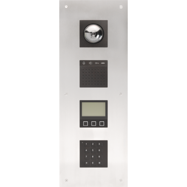 Modular external video unit for flush-mounting with 4 modules: dome ca image 1