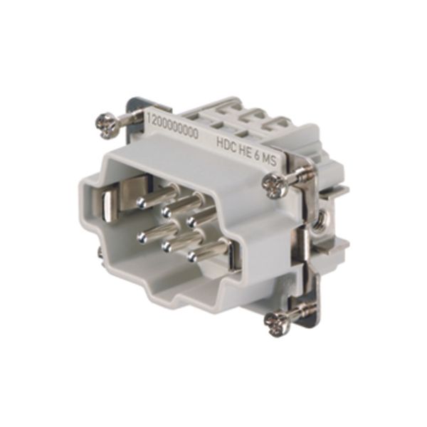 Contact insert (industry plug-in connectors), Male, 500 V, 24 A, Numbe image 1