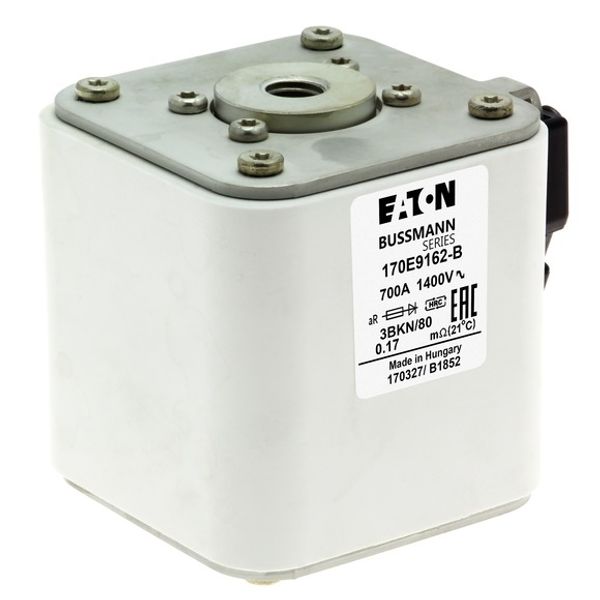 Fuse-link, high speed, 700 A, AC 1400 V, size 3, aR, IEC, with indicator image 5