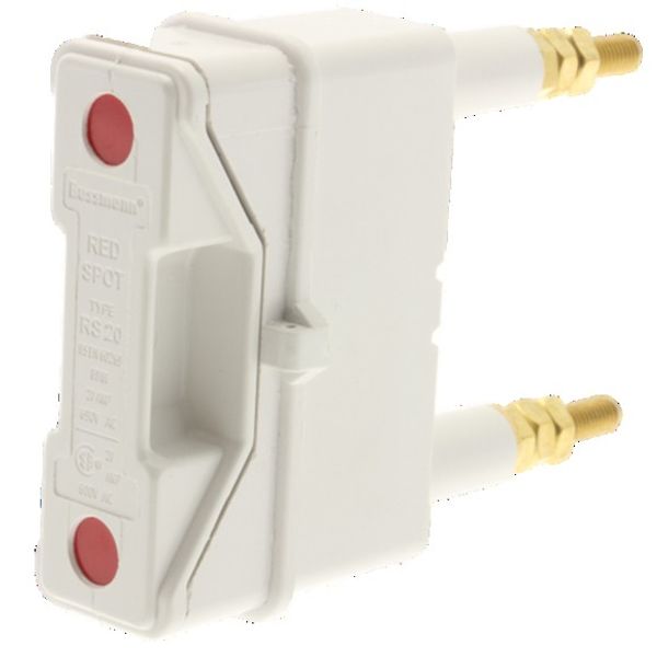 Fuse-holder, LV, 20 A, AC 690 V, BS88/A1, 1P, BS, back stud connected, white image 3