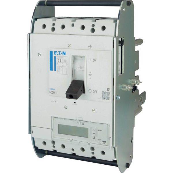 NZM3 PXR25 circuit breaker - integrated energy measurement class 1, 630A, 4p, variable, withdrawable unit image 14