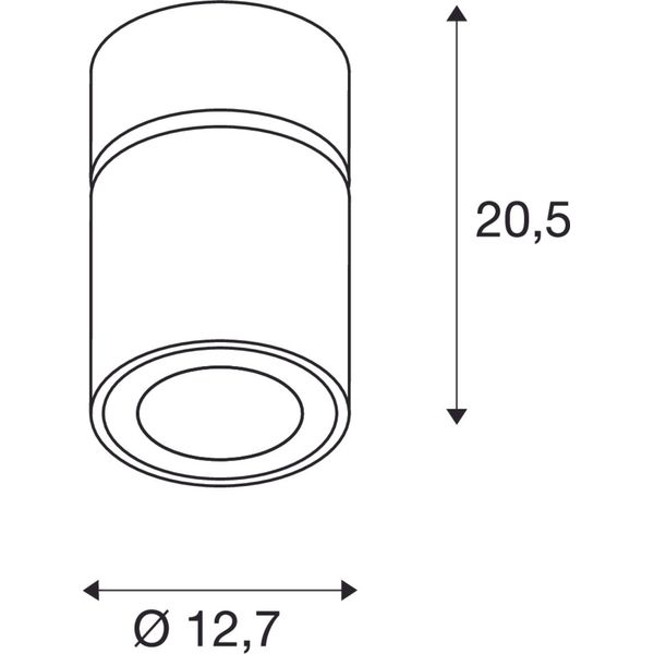 SUPROS CL ceiling light,round ,black,2850lm,4000K SLM LED image 2