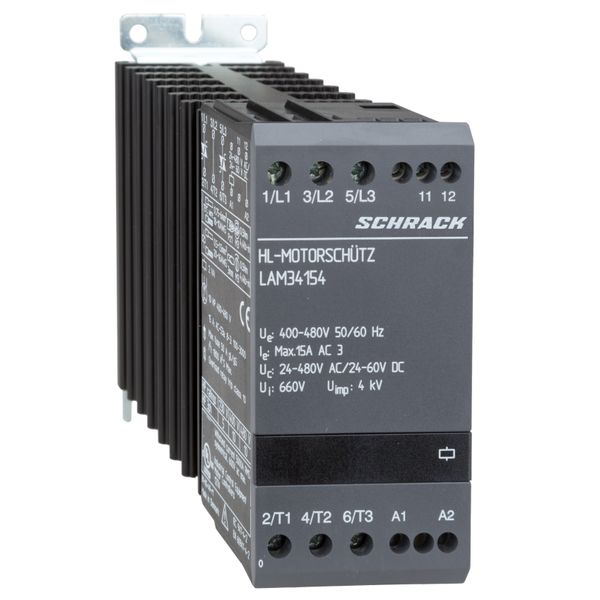 Solid State Motor Contactor 3-pole 15A/380-480VAC image 1