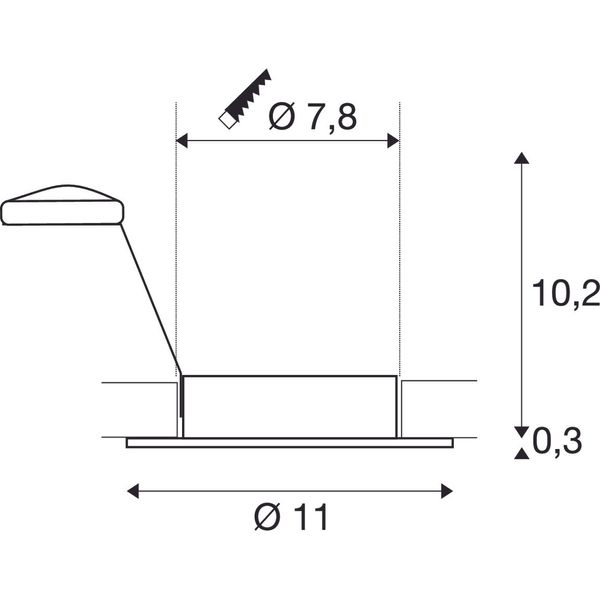 NEW TRIA XL ROUND GU10 Downlight, alu brushed image 2