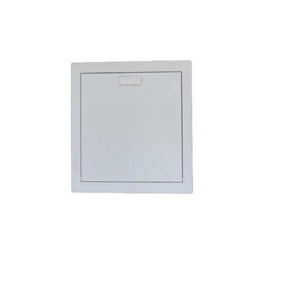 Extra flat metal door for 1 row 12+2 module cabinet - white RAL9010 image 1