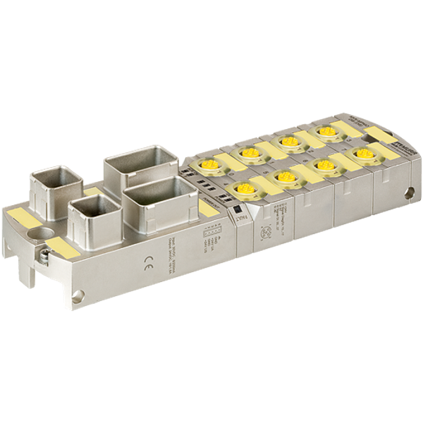 MVK-MPNIO F DI8/4 F DO4 MVK ProfiNet/PROFIsafe Compact module, metal, image 1