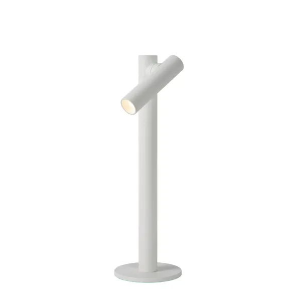 Lucide ANTRIM - Bollard light Outdoor - LED Dim. - 1x2,2W 2700K - IP54 - With contact charging base - White image 1