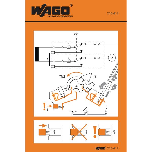 210-412 Stickers for operating instructions image 1