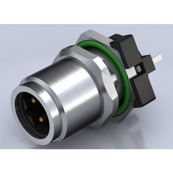 Circular plug connector, installation (PCB connection system), M12, Nu image 1