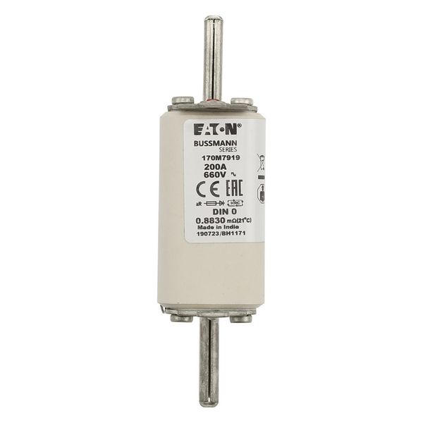 Fuse-link, high speed, 40 A, AC 660 V, DIN 0, aR, DIN, IEC, single indicator, live gripping lugs image 14