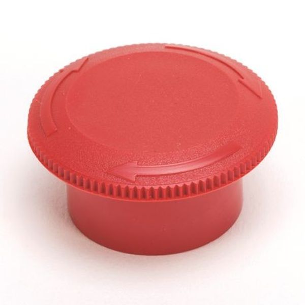 Allen-Bradley 800T-N302A Cap, 30mm Push Button, Red, Non-Illuminated Push-Pull Twist Release Push Button, Replacement Part image 1