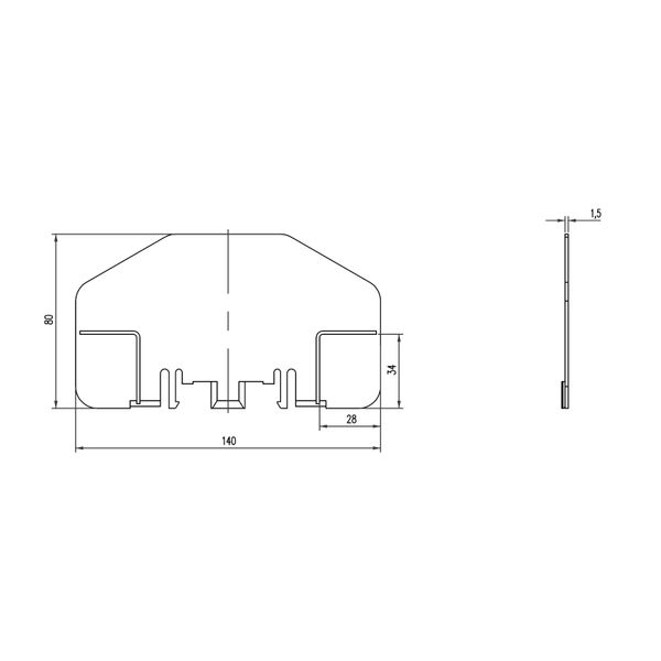 Phase seperation plate size 00, type short TW5 image 3