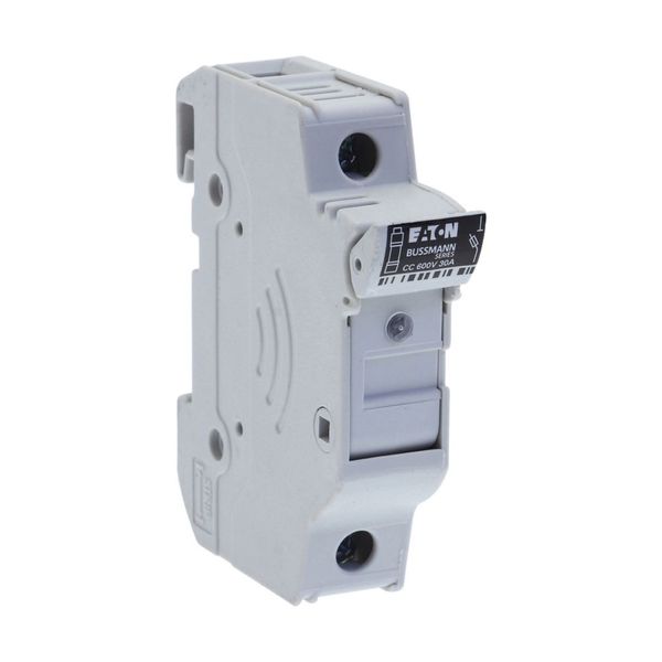 Fuse-holder, LV, 30 A, AC 600 V, 10 x 38 mm, CC, 1P, UL, indicating, DIN rail mount image 11