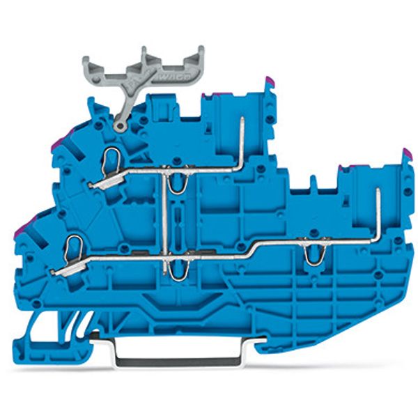 2-conductor/2-pin, double-deck carrier terminal block image 2