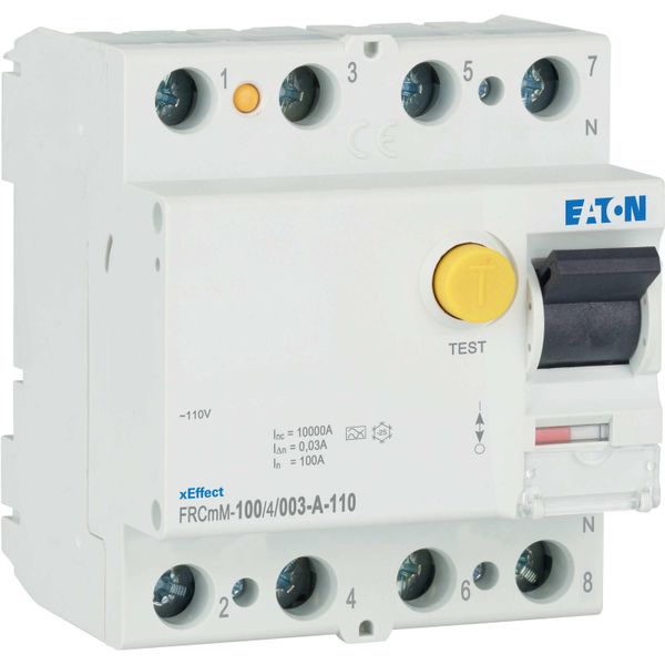 Residual current circuit breaker (RCCB), 100A, 4p, 30mA, type A, 110V image 11
