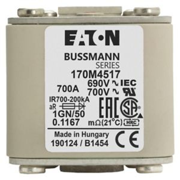 FUSE 700A 690V 1GN/50 AR UC image 4