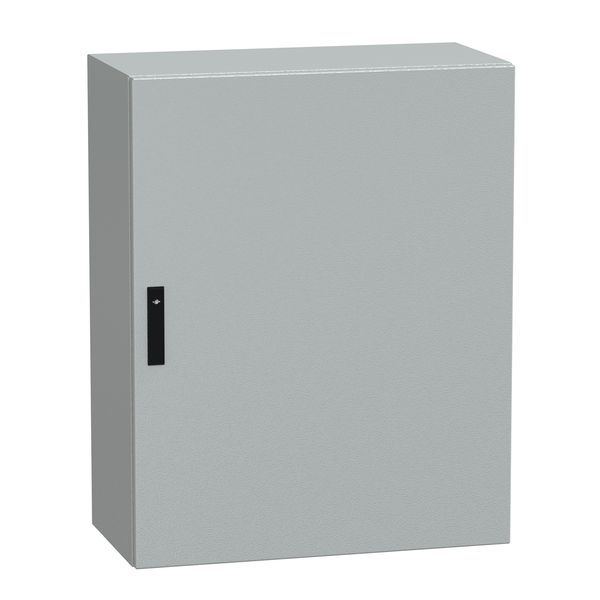 Spacial CRNG plain door w/o mount.plate. H1000xW800xD400 IP66 IK10 RAL7035 image 1