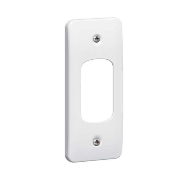 Synergy Grid 1 Gang 1 Module Architrave Front Plate White image 1