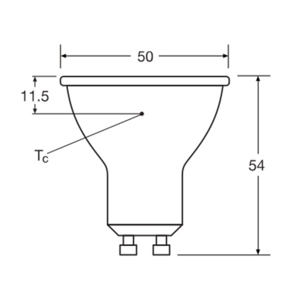 LED PAR16 P 6.9W 830 GU10 image 7