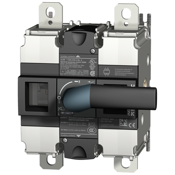 Load break switch body 1000Vdc 400A 2P image 3