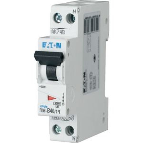 Miniature circuit breaker (MCB), 40 A, 1p+N, characteristic: B image 5