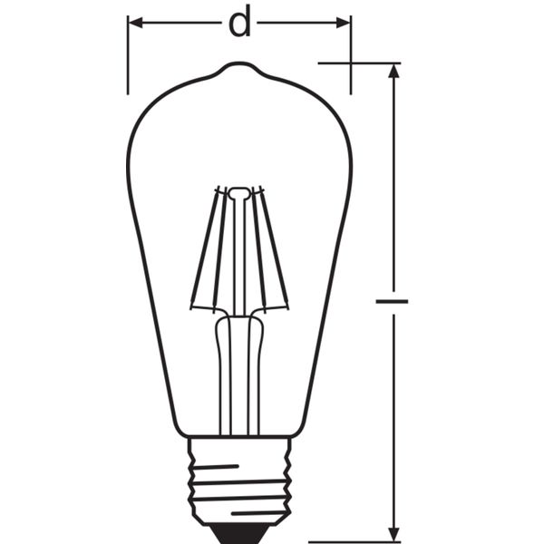 LED Retrofit CLASSIC ST 4W 827 Clear E27 image 9