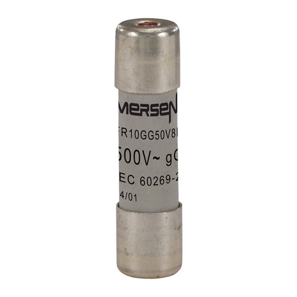 Cylindrical fuse-link gG 10x38 IEC 500VAC 8A With Visual Indicator image 1