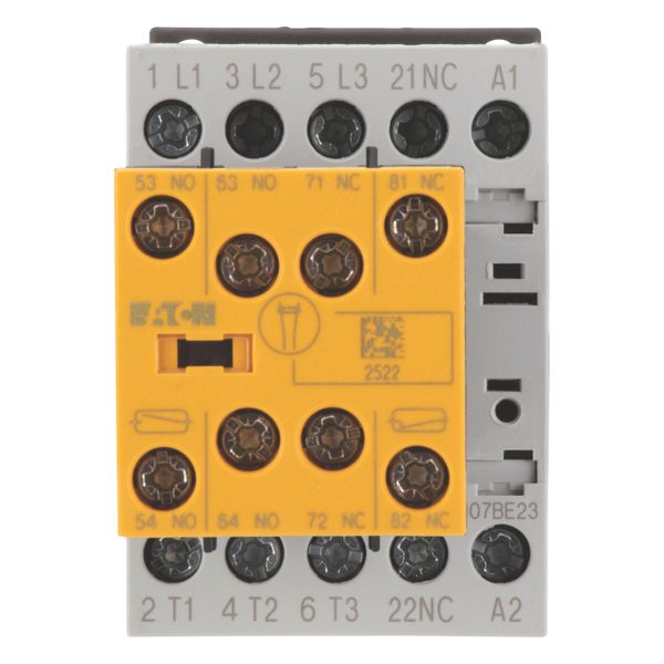 Safety contactor, 380 V 400 V: 3 kW, 2 N/O, 3 NC, 24 V DC, DC operation, Screw terminals, With mirror contact (not for microswitches). image 13