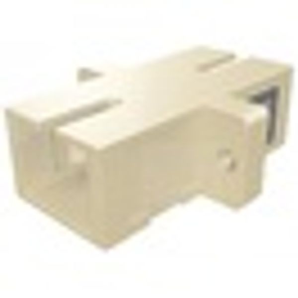 FO Coupler SC-Simplex,Plastic,Multimode,phbr,flange,beigeECO image 3