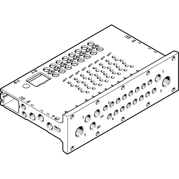 VABM-L1-14HWS1-G14-4-GR Manifold rail image 1