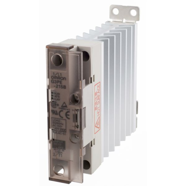 Solid-state relay, 1 phase, 15A 100-240Vac, with heat sink, DIN rail m image 5