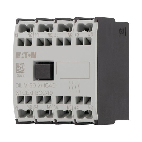 Auxiliary contact module, 4 pole, Ith= 16 A, 4 N/O, Front fixing, Spring-loaded terminals, DILMC40 - DILMC150 image 7