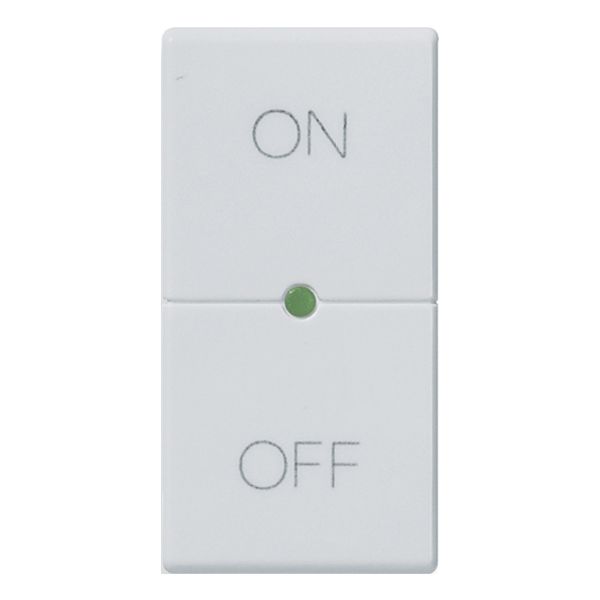 Button 1M ON/OFF symbols Silver image 1