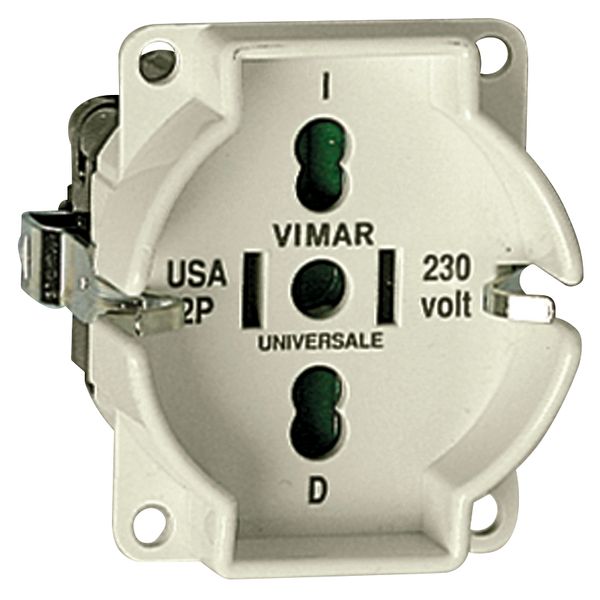 Universal outlet insert ivory image 1