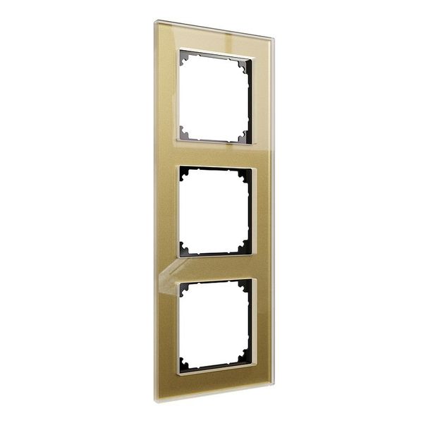 Real glass frame triple gold M-Plan image 1