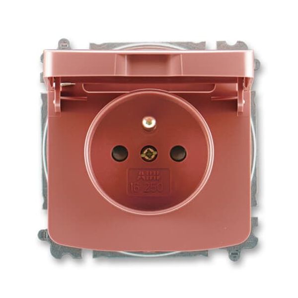 5583A-C02357 C Double socket outlet with earthing pins, shuttered, with turned upper cavity, with surge protection image 46