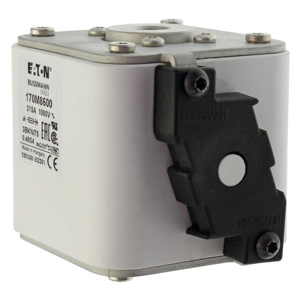 Fuse-link, high speed, 315 A, AC 1000 V, size 3, 74 x 92 x 76 mm, aR, IEC, UL, single indicator image 14