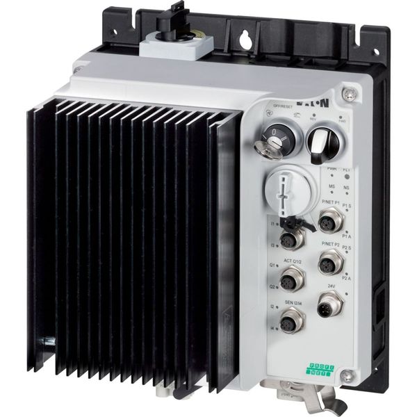 Speed controllers, 2.4 A, 0.75 kW, Sensor input 4, Actuator output 2, PROFINET, HAN Q4/2, with manual override switch image 2