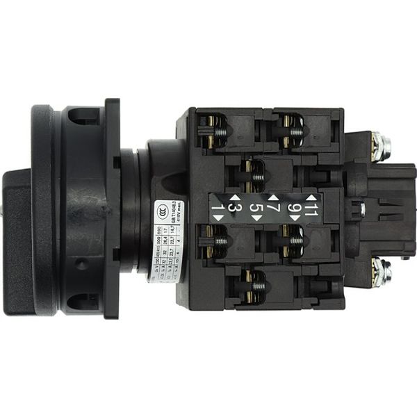 Main switch, 3 pole + N + 1 N/O + 1 N/C, 32 A, STOP function, 90 °, Lockable in the 0 (Off) position, flush mounting image 3