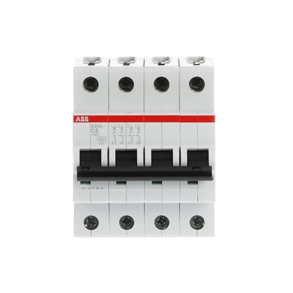 S204L-C6 Miniature Circuit Breaker - 4P - C - 6 A image 1