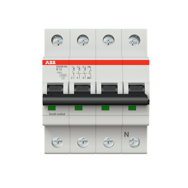 S203M-B13NA Miniature Circuit Breaker - 3+NP - B - 13 A image 2