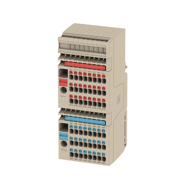 Single- and multi-pole terminal strip, PUSH IN, 6 mm², 250 V, 41 A, 38 image 1