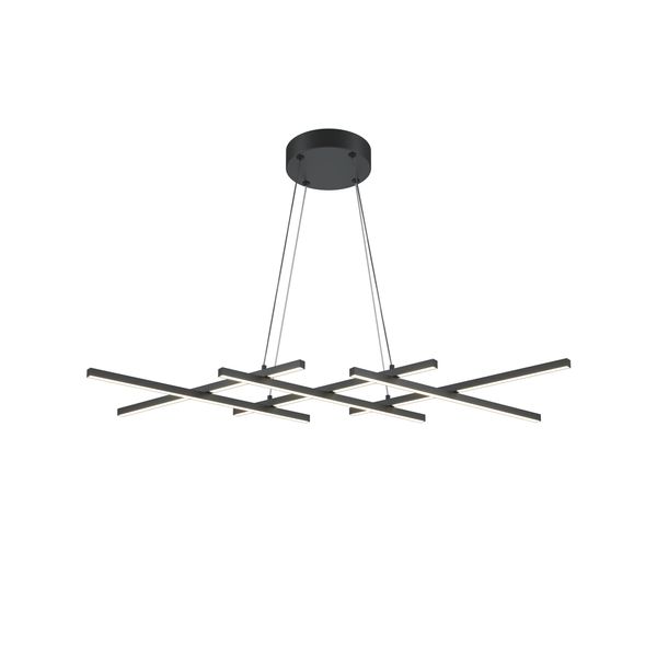 Modern Halo Pendant lamp Black image 1