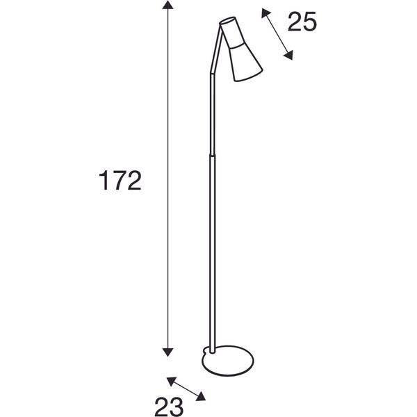 PHELIA floor stand, black, E27 image 2