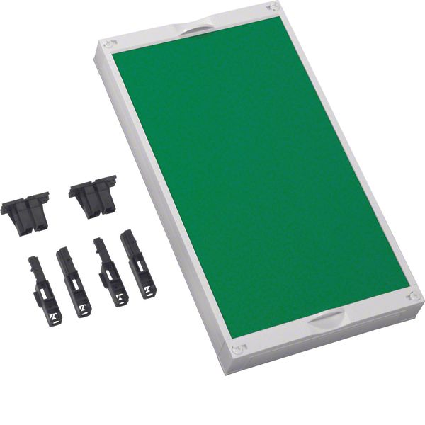 Assembly unit, universN,450x250mm, protection cover, green image 1